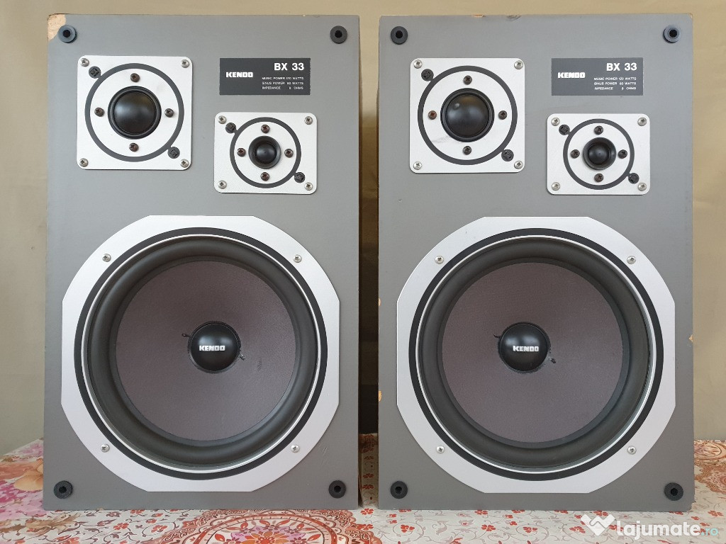 Boxe KENDO-BX33-vintage-3 cai-sunet bestial HI-FI
