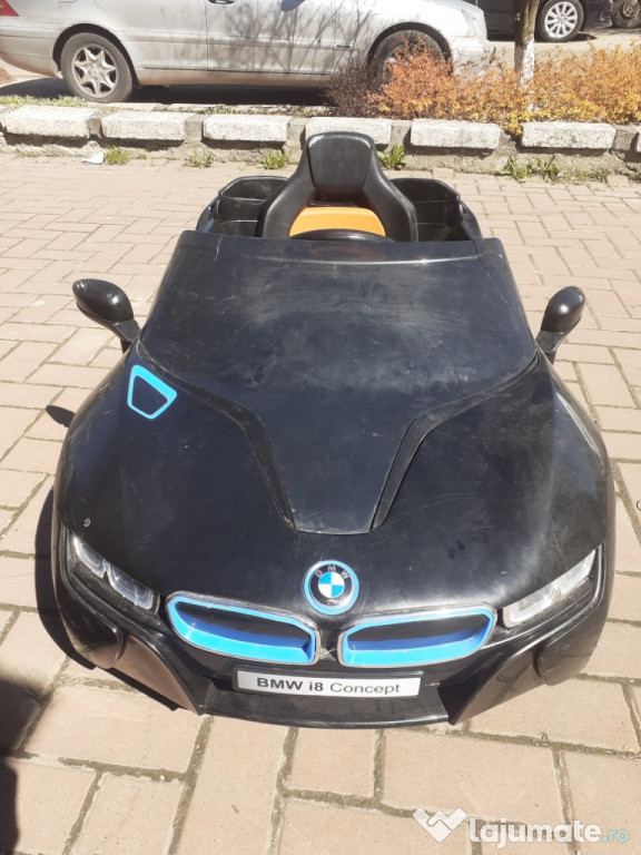 Mașinuță electrică copii BMW telecomandă, 2 baterii