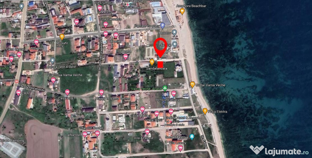 Teren 500 mp Vama Veche vecin cu Sandalandala