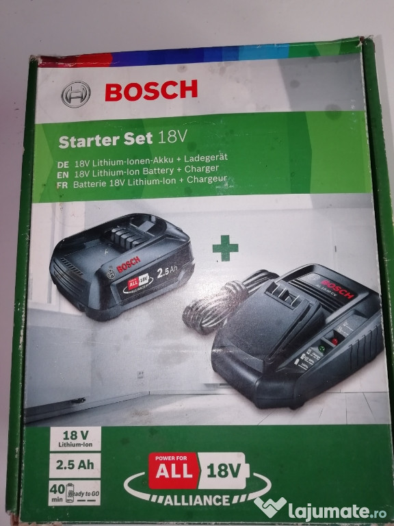 Încărcător și baterie Bosch 18 v 2.5 Ah