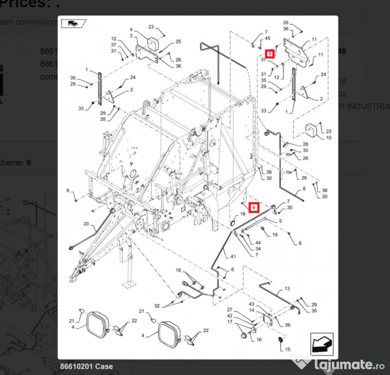 Piulita OEM CNH 86610201