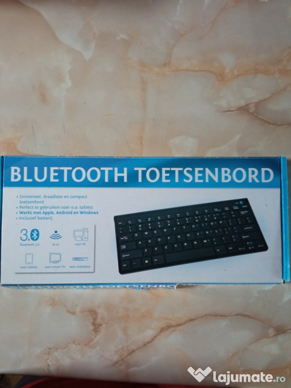 Tastatură bluetooth v. 3.0 , 287x137x 20mm, 78 taste, b