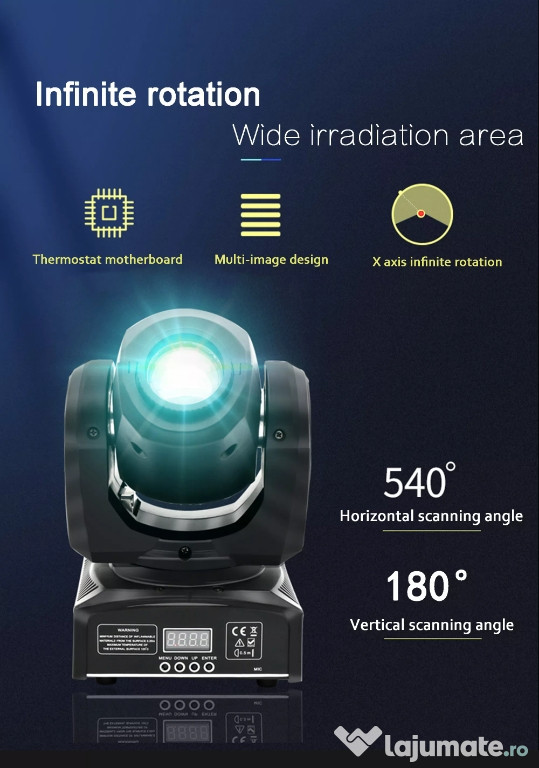 Moving head cu tehnologie LED de 60w