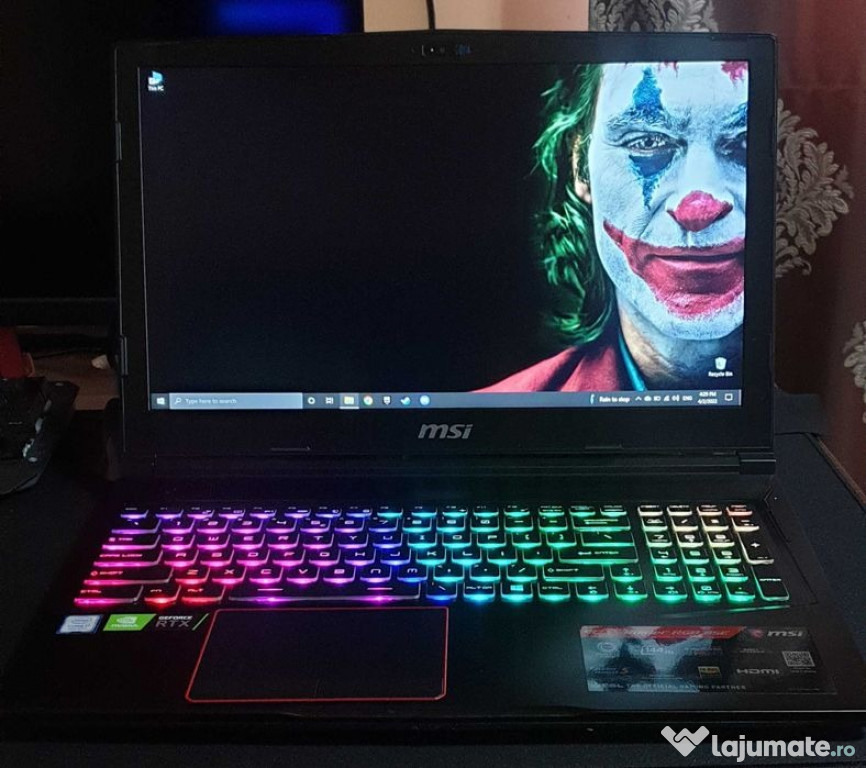 Laptop Gaming MSI GE63 Raider RGB 8SE Rtx 2060
