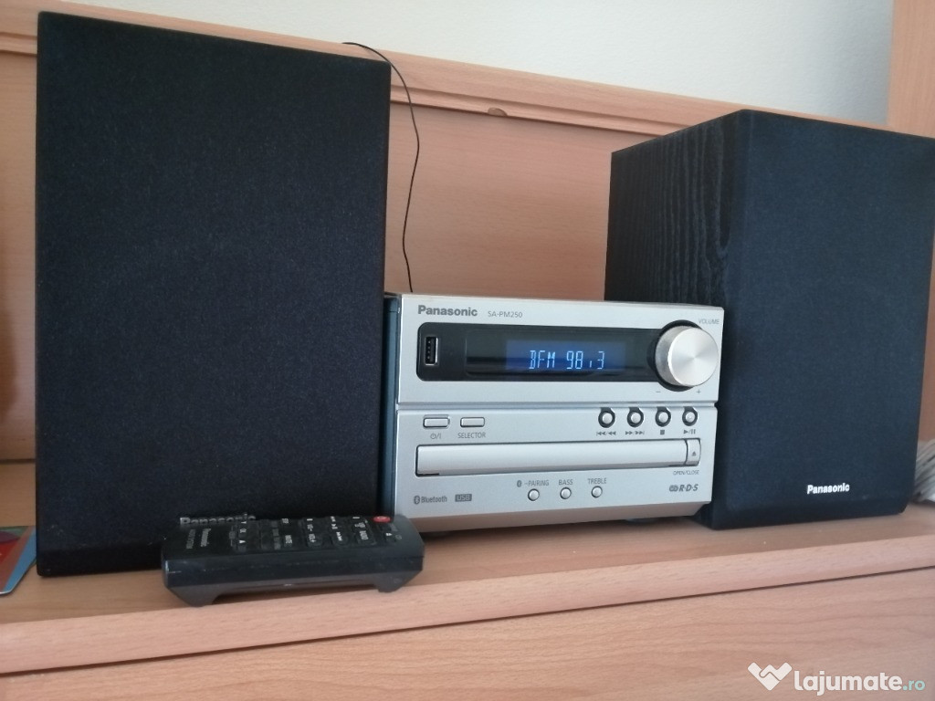 Microsistem Panasonic SAPM250 20W, Bluetooth, USB,CD, Radio