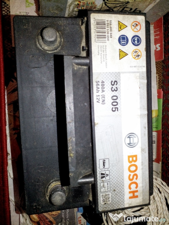 Acumulator auto Bosch S3 005 12V, 56AH, 480 A