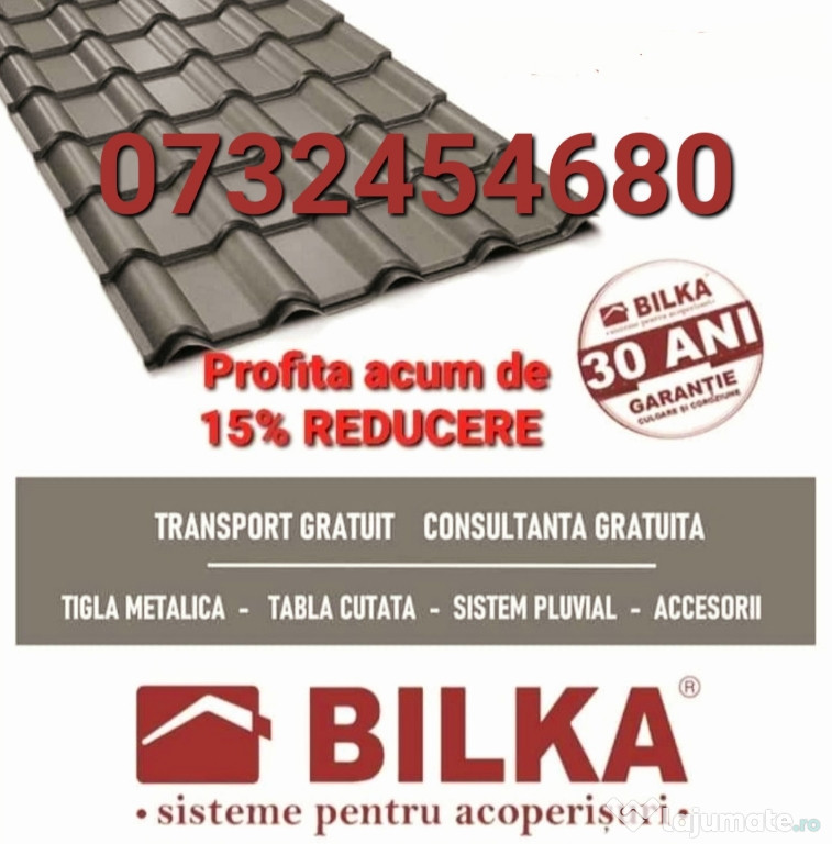 Sistem acoperiș Bilka cu montaj inclus