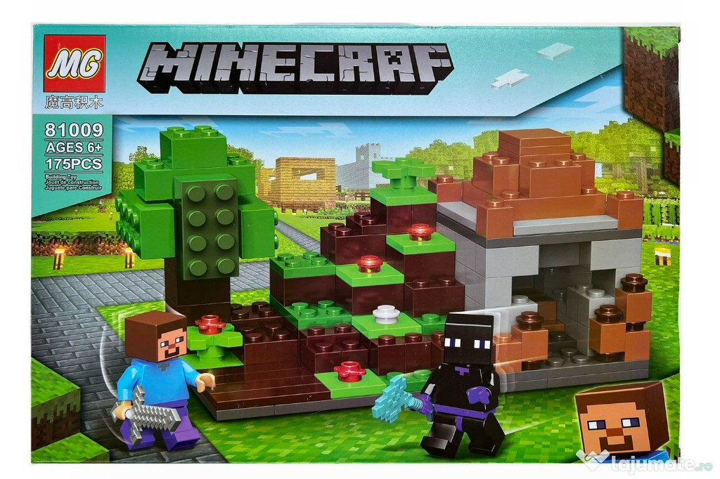 Set de constructie Minecraft, 175 piese tip lego