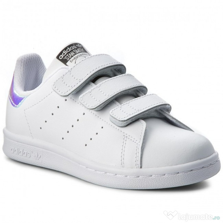 Pantofi sport copii Adidas ORIGINALS Stan Smith, Alb, 34 EU