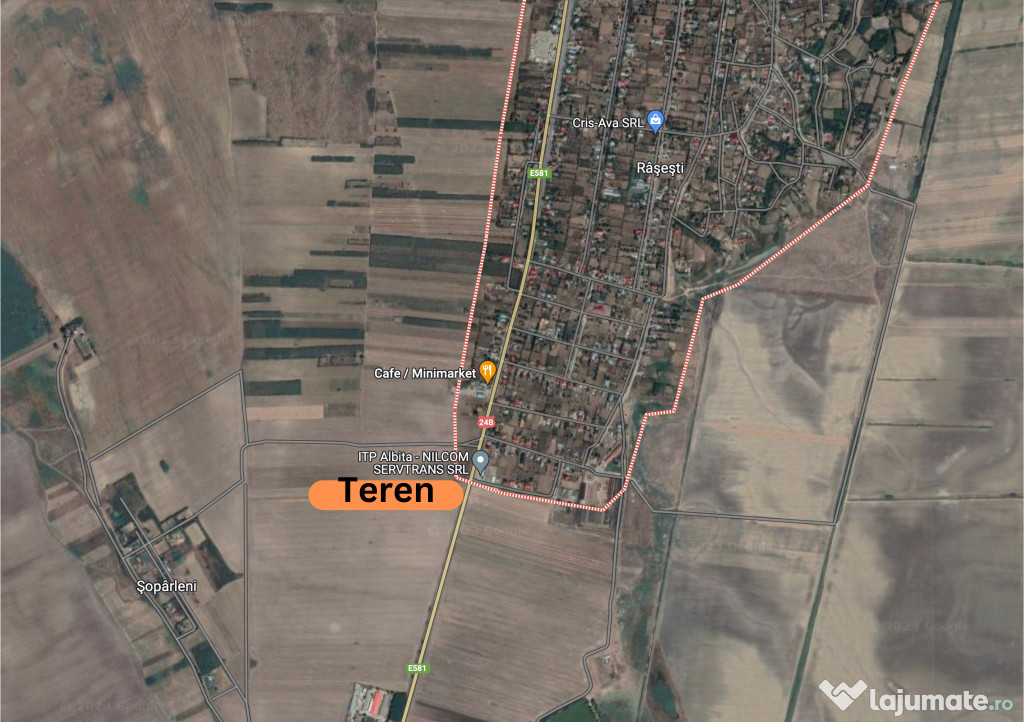 Teren intravilan & extravilan în Râșești, jud Vaslui 10000mp