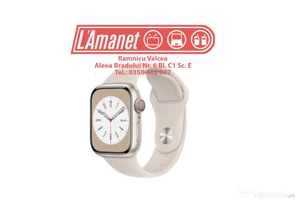 Apple Watch Series 8 GPS + Cellular 41mm Stare Excelenta
