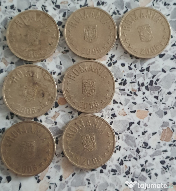Lot monede de 50 nani din anii 2005 și 2006