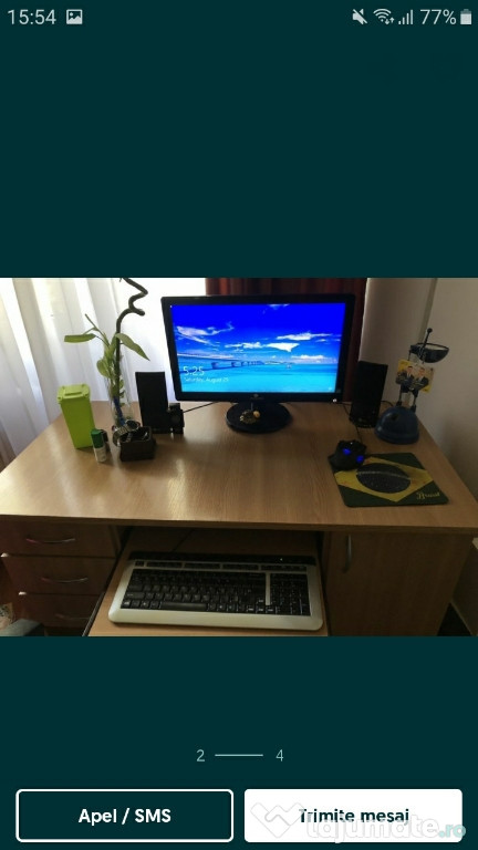 Calculator cu monitor cu mouse cu tastatura impecabil