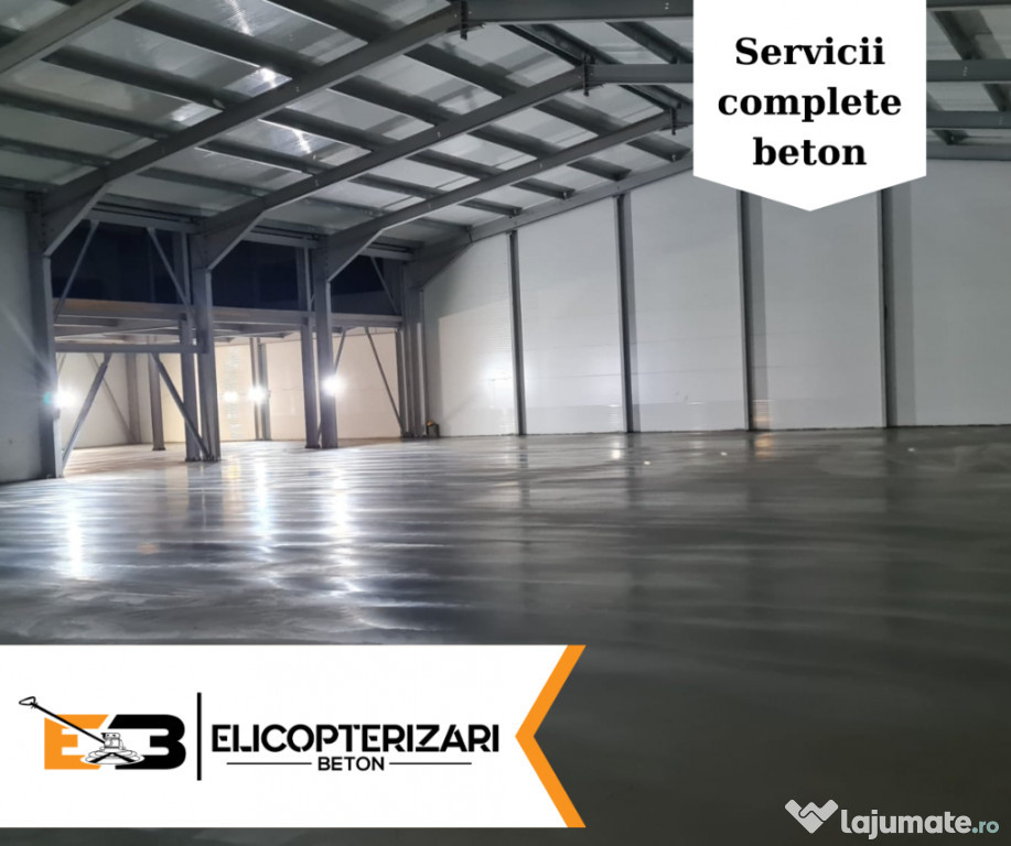 Servicii complete turnare, finisare beton. 2000 mp/zi!