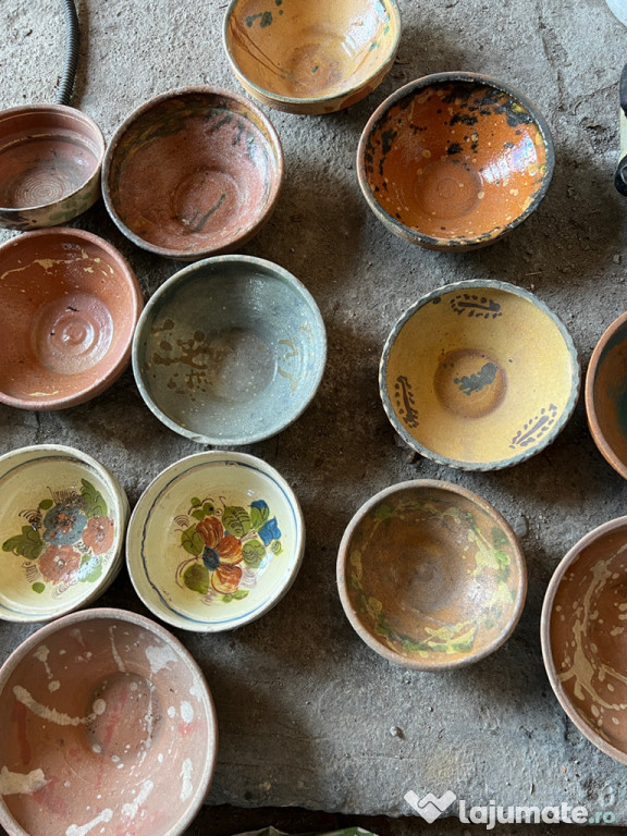 Farfurii blide vechi din ceramica