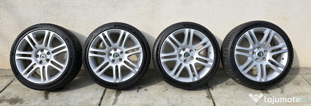 Set 4 Jante 7,5Jx18 cu anvelope Michelin Pilot Sport 5 - 225/40 ZR18 !