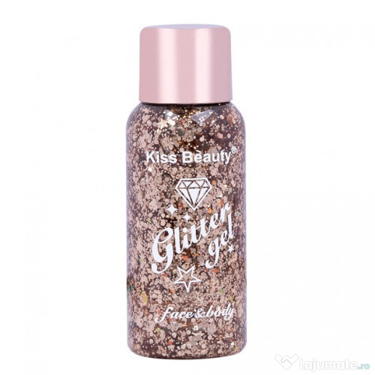 Glitter Gel pentru Fata si Corp, Kiss Beauty, Stralucitor, 07, 35 g