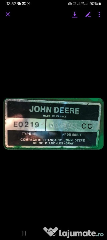 Vînd presă balotat John Deere