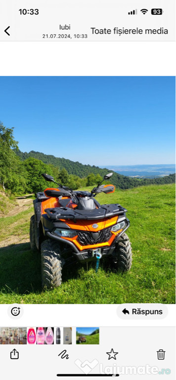 Motocilclu L7e ATV CFMOTO 625