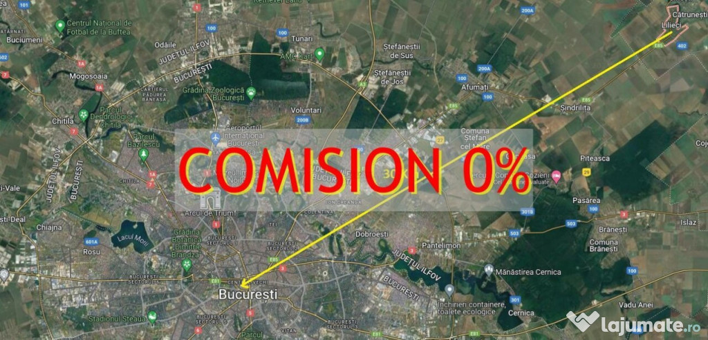 Comision 0% | Teren intravilan, 3969mp, deschidere 30m | 30