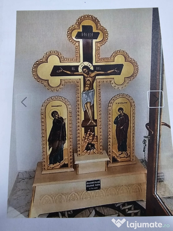 Cruce pentru altar din lemn de tei