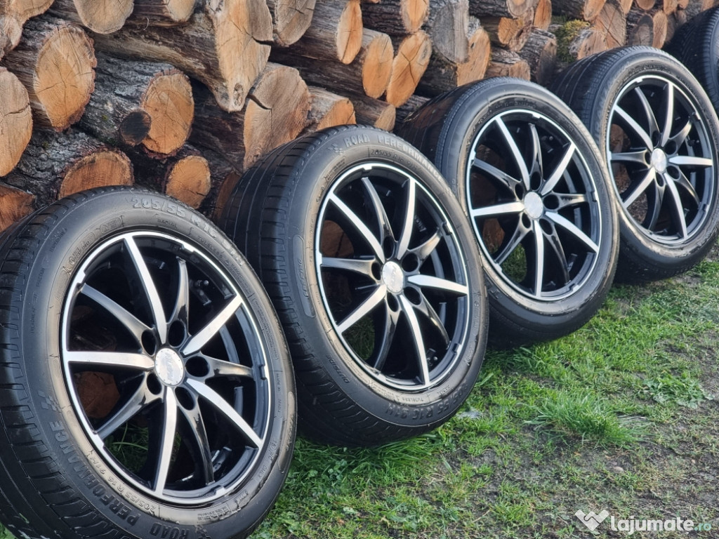 Jante Aliaj 5x110 R16 + Anvelope Vara Bridgestone