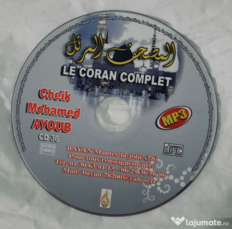 CD “Le Coran Complet”, Varianta MP3