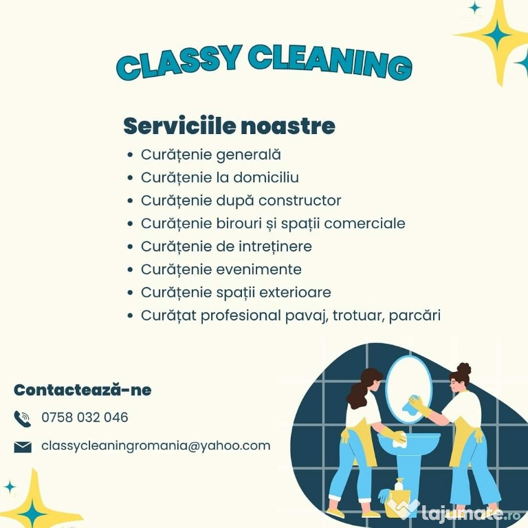 Servicii profesionale de curățenie