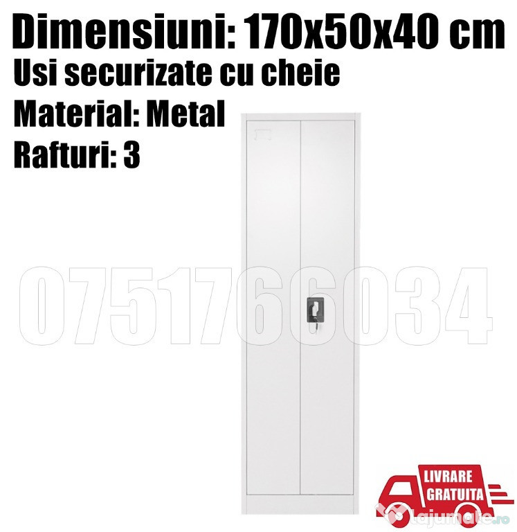 Dulap Vestiar Cabinet Depozitare Organizator Metalic Usi Securizate