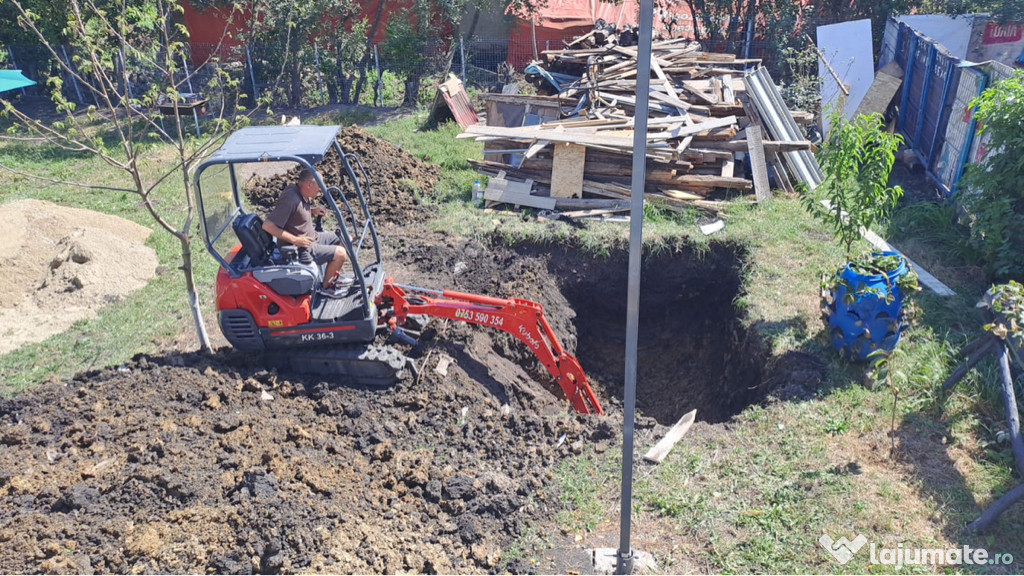 Inchiriez miniexcavator