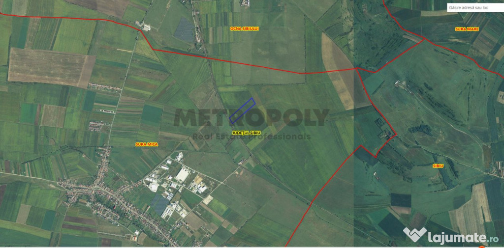 TEREN INVESTITIE - 63000 MP SURA MICA !