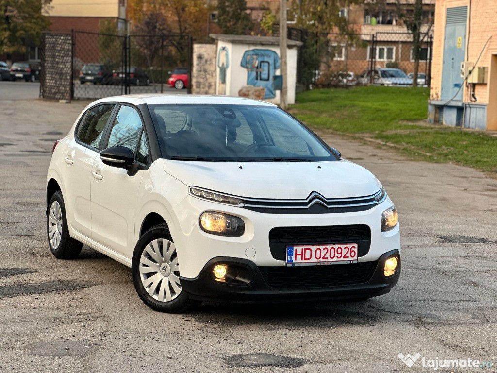 Citroen C 3*navigatie*1.6 diesel~BlueHdi*clima*led*af.2018*factura !