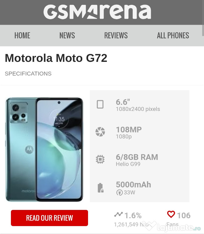 Motorola G72 Dual Sim