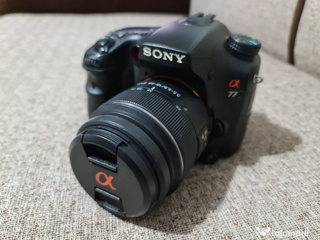 DSLR Sony A77 + Obiectiv + Blitz Dedicat Sony