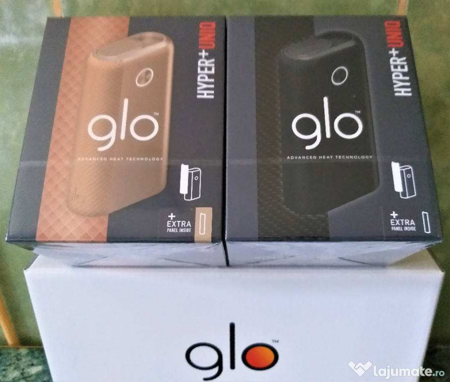 Dispozitiv Starter kit Glo Hyper+ Uniq Gold/ Black / Blue(nou-sigilat)