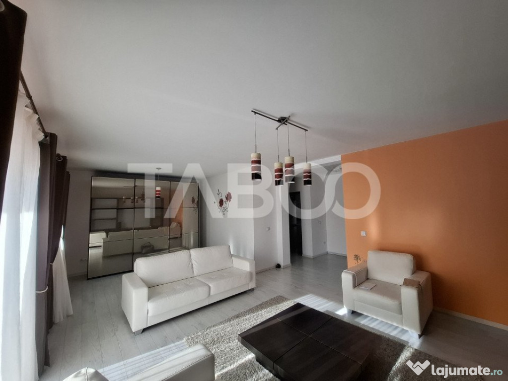 Apartament modern mobilat si utilat terasa 15 mp loc parcare