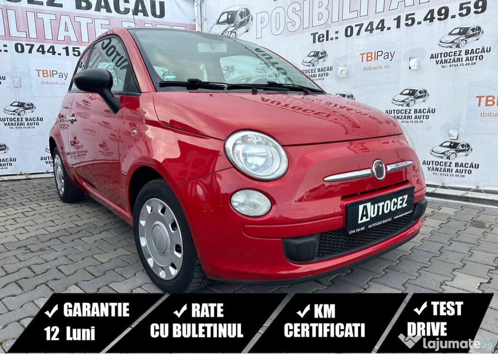 Fiat 500 An 2009 Benzină 1.3 Mpi / RATE / GARANTIE