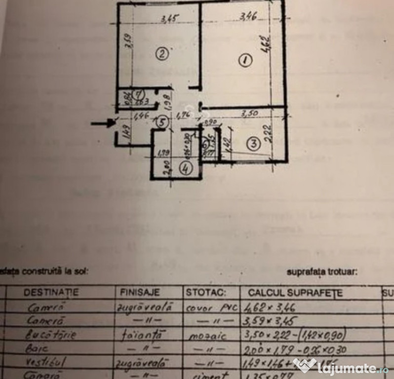 Apartament 2 camere decomandat, P/4, anvelopat, Drumul Tabe