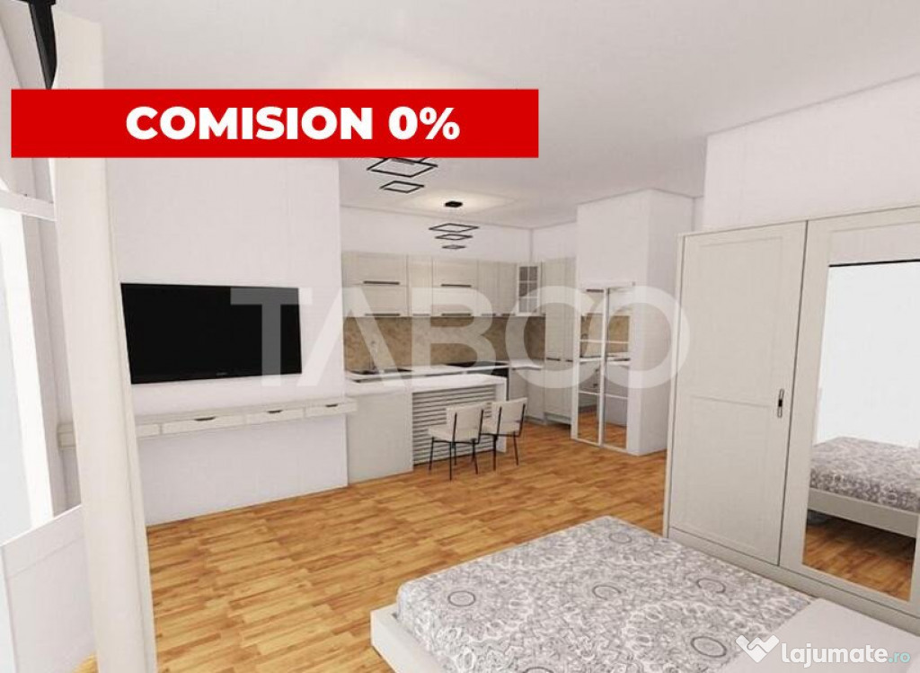 Garsoniera 38 mp utili cu balcon de 8 mp in Sibiu zona Mihai