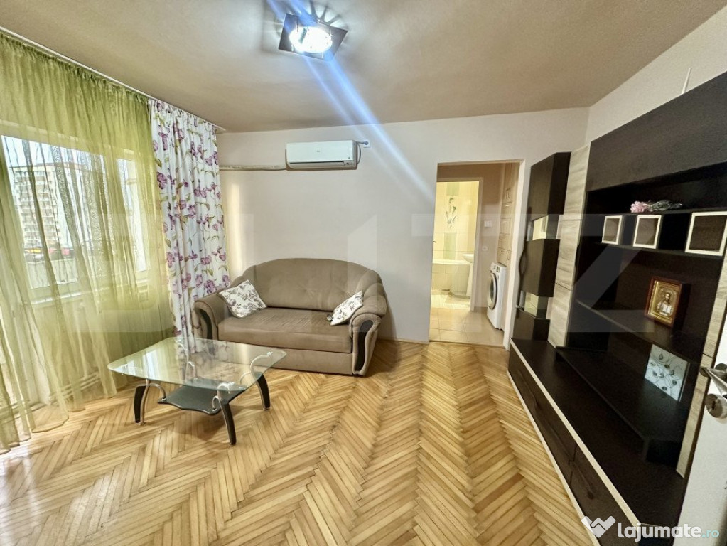 Apartament 2 camere complet mobilat, 38 mp, zona Cetate-bule