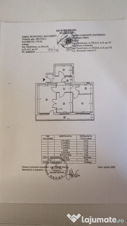 Vând apartament situat pe Sos Pantelimon