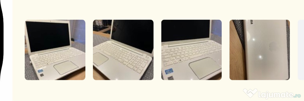 Laptop Toshiba alb