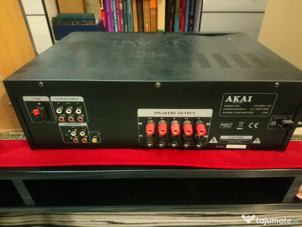 Amplificator AKAI AS110RA-320 si Subwoofer activ Hyundai MultiCav SF10