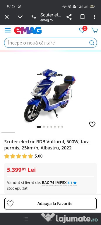 Scuter electric RDB Vulturul