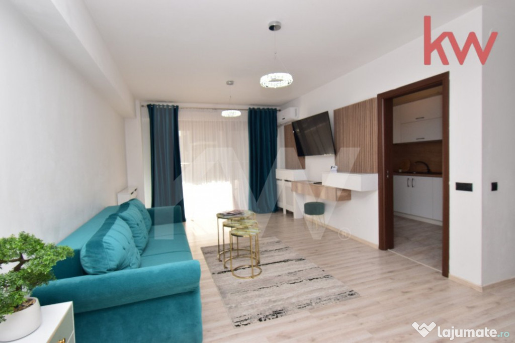 Apartament central, loc de parcare, gradina proprie, mobilat