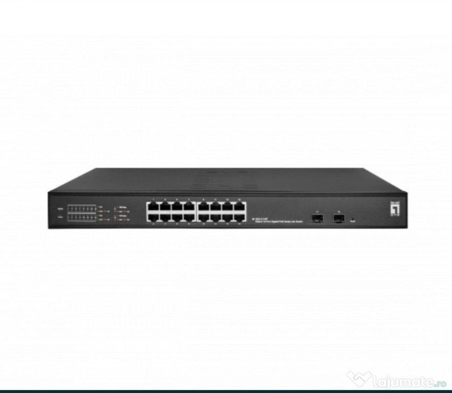 GES-2118P Switch Hilbert Gigabit PoE Smart Lite cu 18 porturi