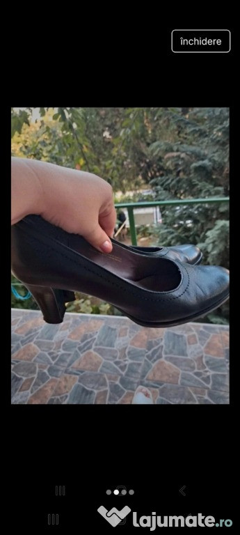 Pantofi damă din piele naturală, Tamaris ( 39/ 39,5)