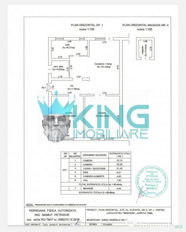 Iosefin/3 camere/Mobilat