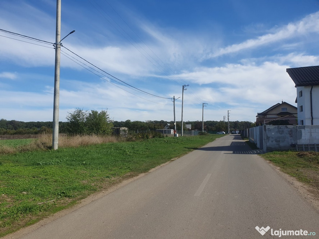 Teren langa case noi, vedere padure Balotesti,strada Frasinului, 500mp