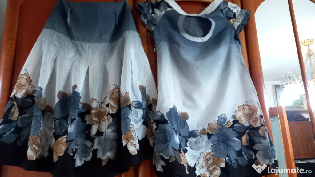 Costum gri bleu 36